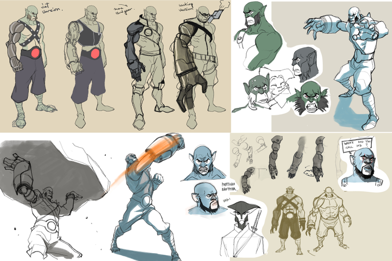 Ryu Kihyun’s unused concept art for Panthro.